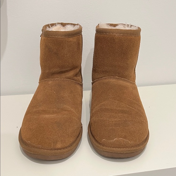 BearPaw Chestnut Suede Ankle Boots - Picture 6 of 7